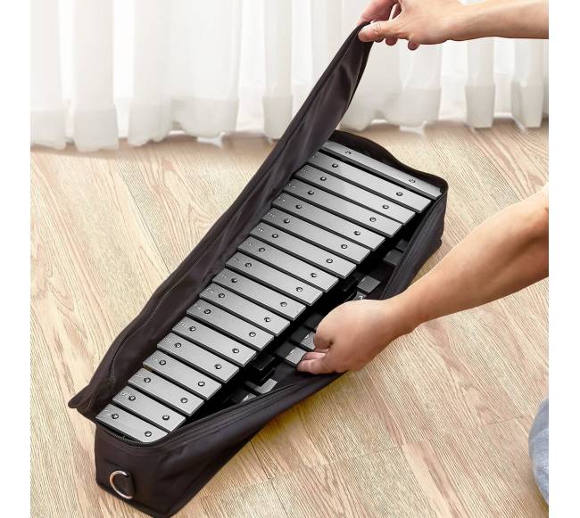 30 natų glockenspielis su malletais ir būgnų lazdelėmis7