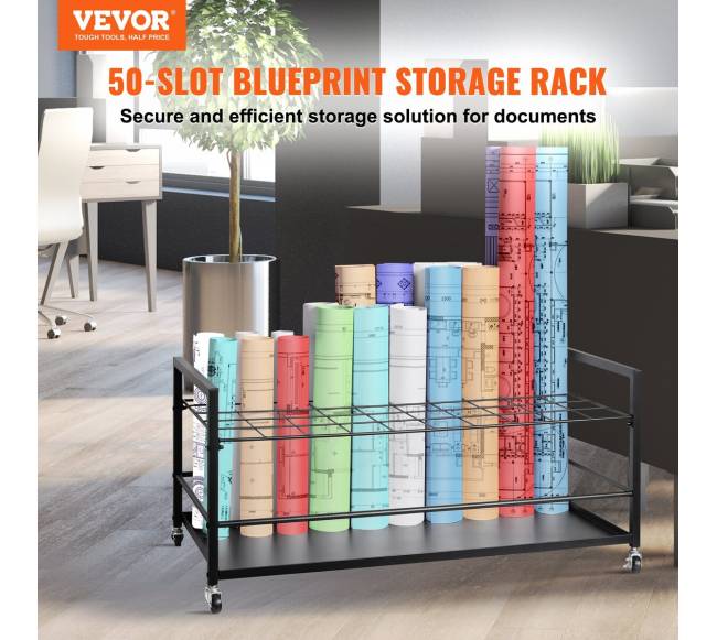 Brėžinių laikymo lentyna su 50 vietų1