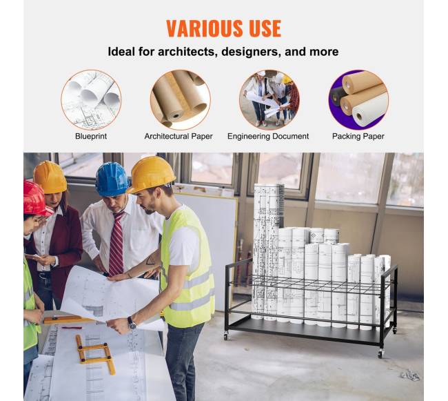 Brėžinių laikymo lentyna su 50 vietų5