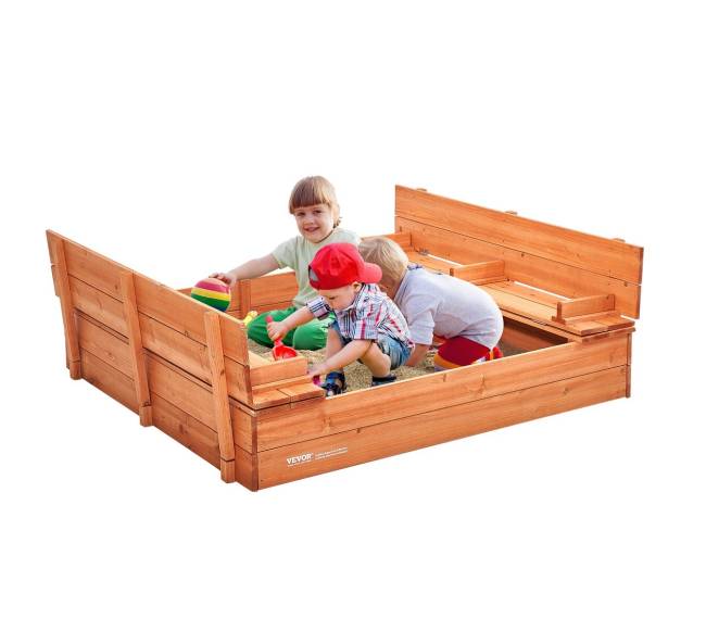 Medinis lauko smėlio dėžė vaikams 3-12 metų0
