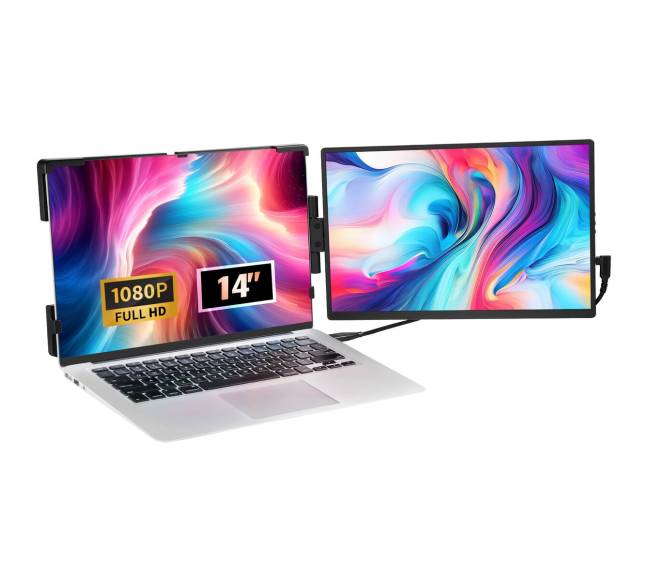 Nešiojamo kompiuterio ekranas prailginimui 14 colių0