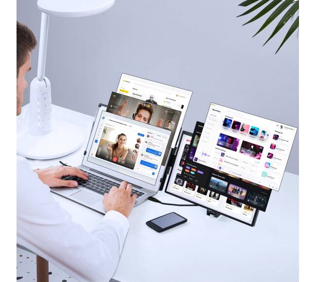 Nešiojamo kompiuterio ekranas prailginimui 14 colių7