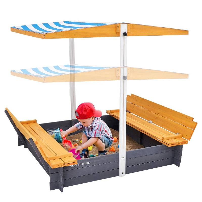 Medinis smėlio dėžė su stogeliu0