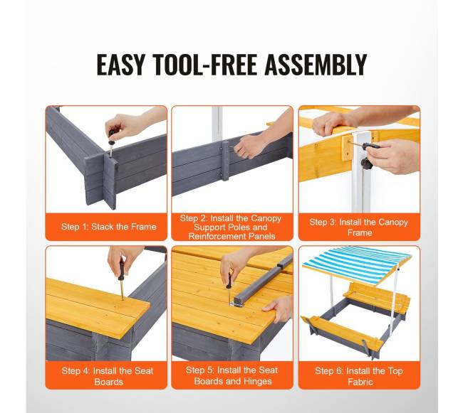 Medinis smėlio dėžė su stogeliu3