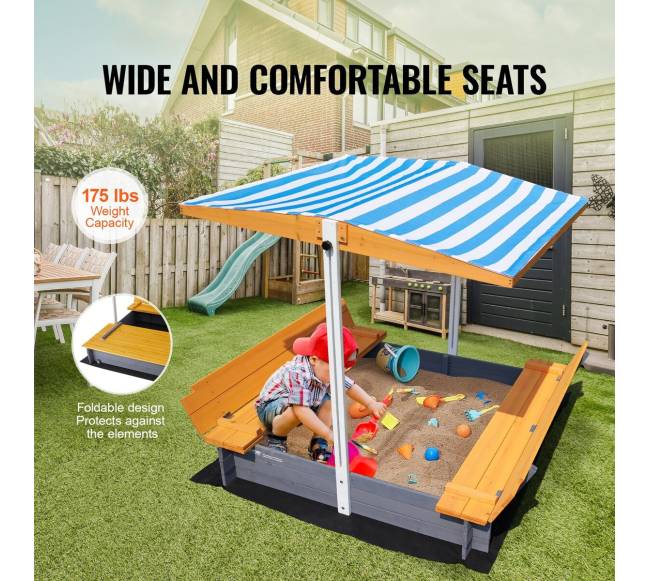 Medinis smėlio dėžė su stogeliu4