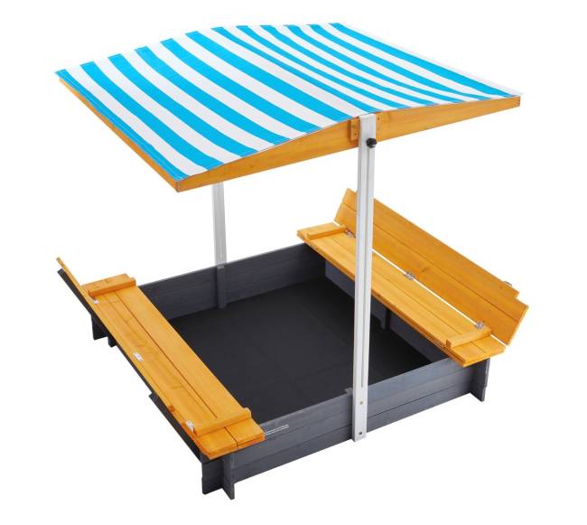 Medinis smėlio dėžė su stogeliu10
