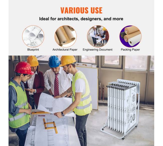 Mobilus brėžinių laikiklis su 12 laikomųjų laikiklių4