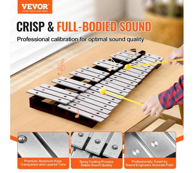 32 natų metalofonas su mušamaisiais ir maišeliu1