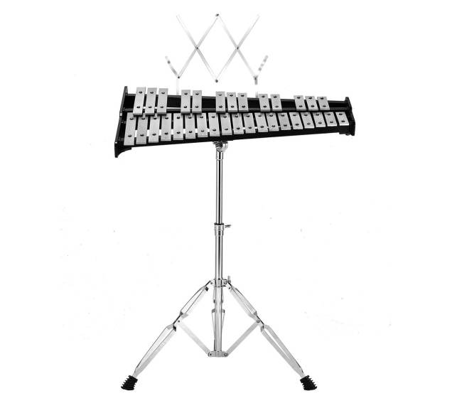 32 natų metalofonas su lazdelėmis ir stovu9