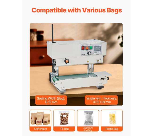 Vertikali maišų sandarinimo mašina iš anglinio plieno2