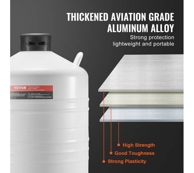 Skysto azoto talpykla 30 L su 6 talpyklomis2