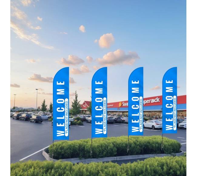 Plunksninės vėliavos stiebas su kuolais7