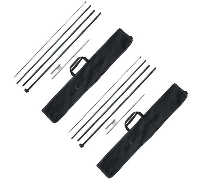 Plunksninės vėliavos stiebas su kuolais8