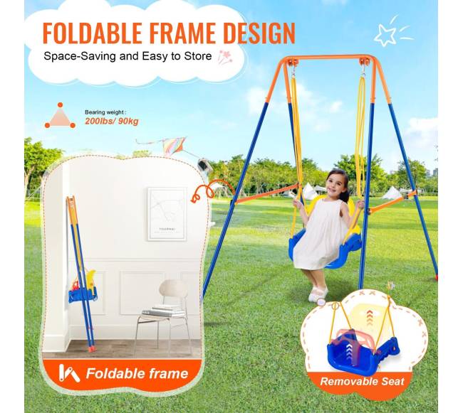 Trivietės supynės kiemui su smėlio maišais3