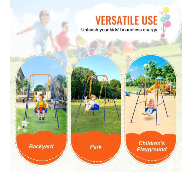 Trivietės supynės kiemui su smėlio maišais5