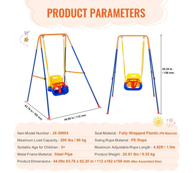Trivietės supynės kiemui su smėlio maišais6