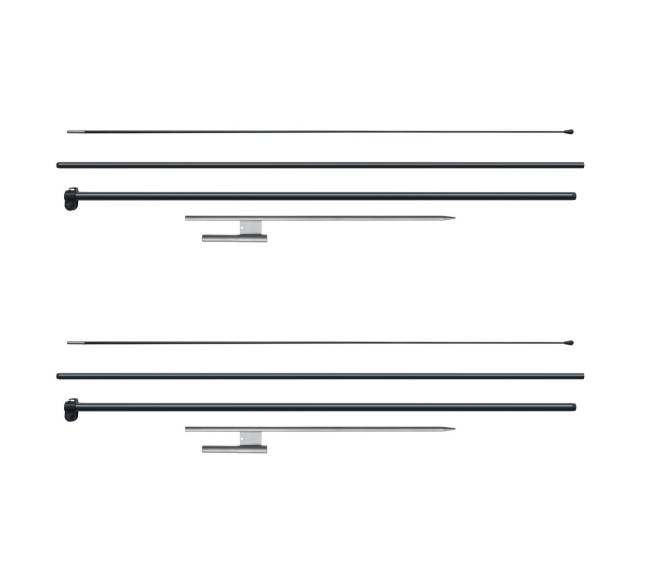 Vėliavos stiebo komplektas 3,88 m su įtvirtinimais0