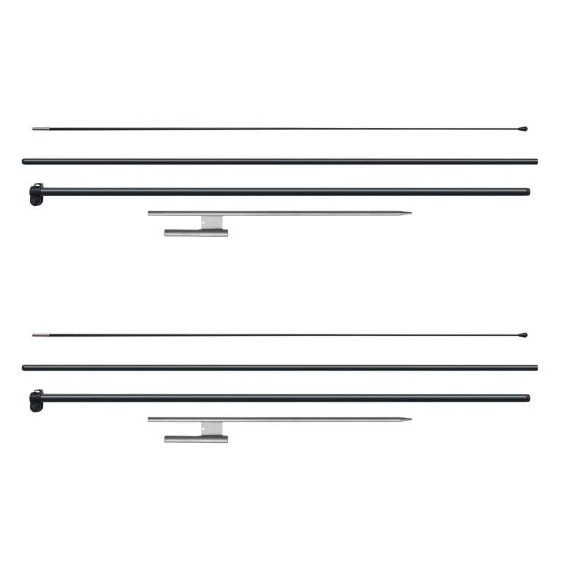 Vėliavos stiebo komplektas 3,88 m su įtvirtinimais0