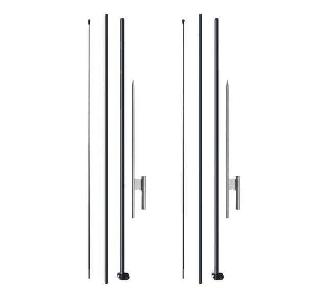 Vėliavos stiebo komplektas 3,88 m su įtvirtinimais9