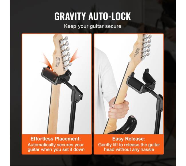 Reguliuojamas gitaros stovėjimo trikojis stovas1