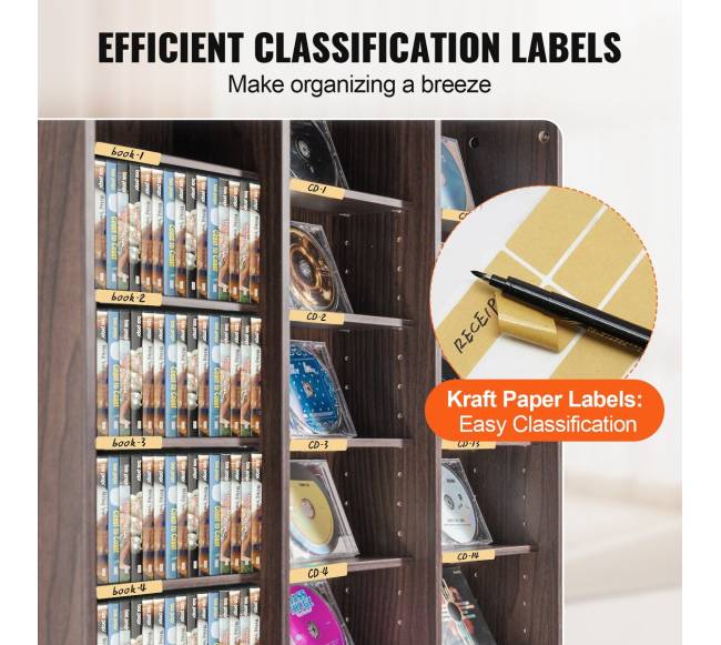 Medijų saugykla su reguliuojamomis lentynomis4