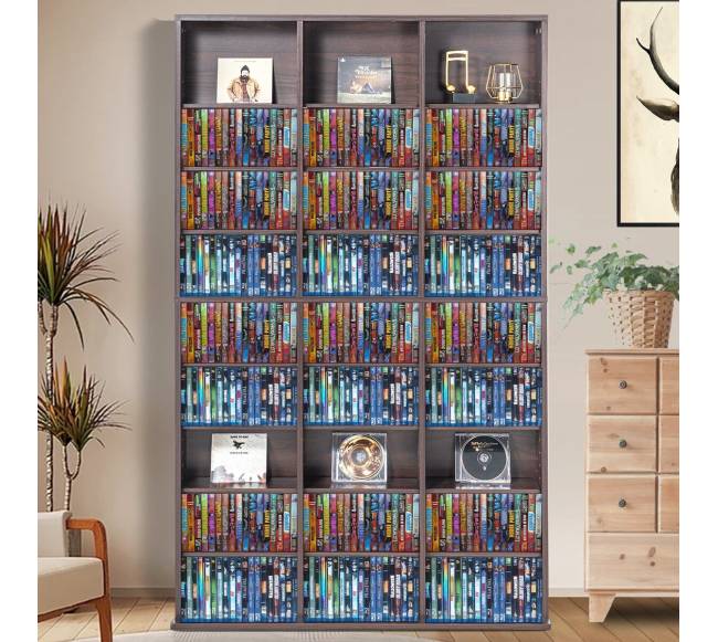 Medijų saugykla su reguliuojamomis lentynomis7