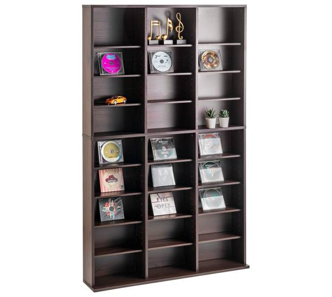 Medijų saugykla su reguliuojamomis lentynomis9