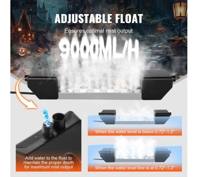 12 galvučių ultragarsinis rūko generatorius3