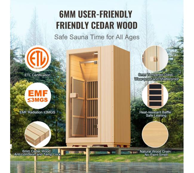 Infraraudonųjų spindulių medinė pirtis 1 asmeniui4