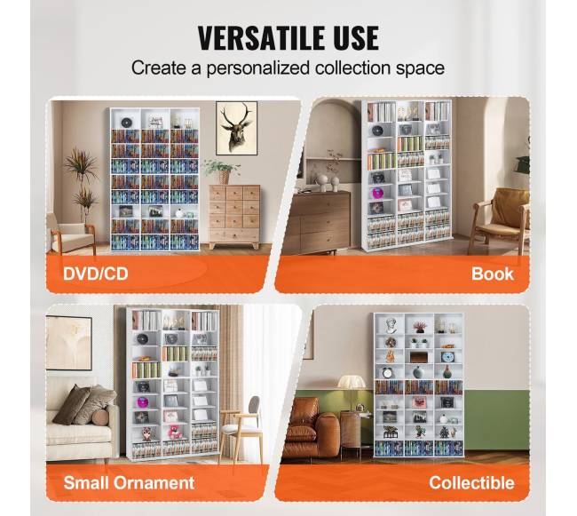 Reguliuojama DVD lentynų laikymo spinta 756 CD5