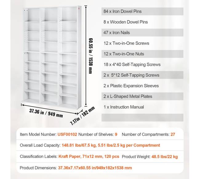 Reguliuojama DVD lentynų laikymo spinta 756 CD6