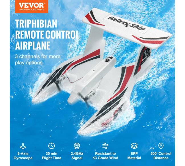 Amfibinis RC lėktuvas su nuotolinio valdymo pultu1