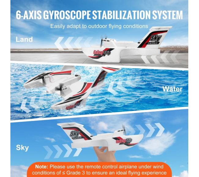 Amfibinis RC lėktuvas su nuotolinio valdymo pultu2