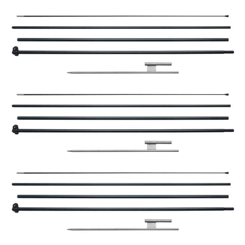 Plunksnų vėliavos stiebų rinkinys 498 cm0