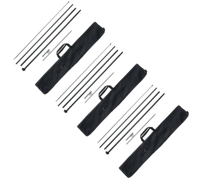 Plunksnų vėliavos stiebų rinkinys 498 cm8