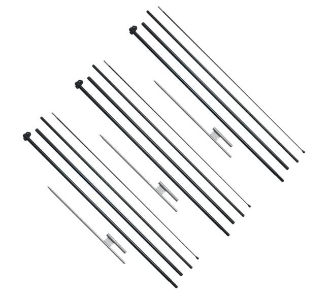 Plunksnų vėliavos stiebų rinkinys 498 cm10