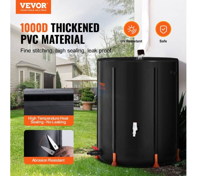 Sulenkiamas lietaus surinktuvas 380 l su čiaupais1