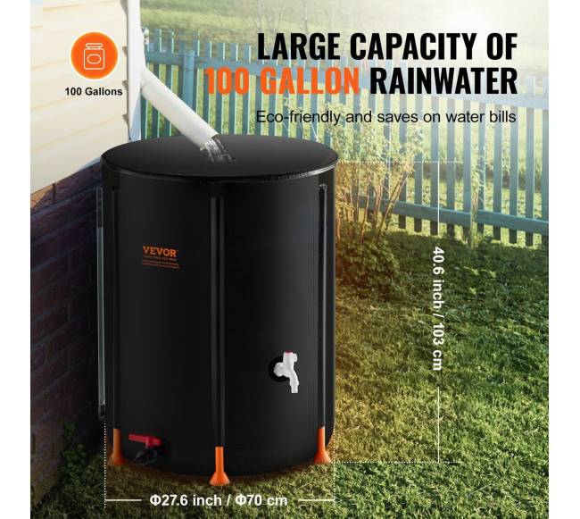 Sulenkiamas lietaus surinktuvas 380 l su čiaupais3