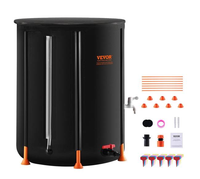 Sulenkiamas lietaus surinktuvas 380 l su čiaupais8