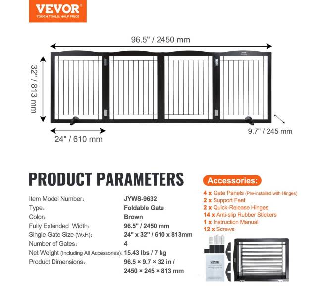 Sulankstoma nepriklausoma šunų tvorela ruda6