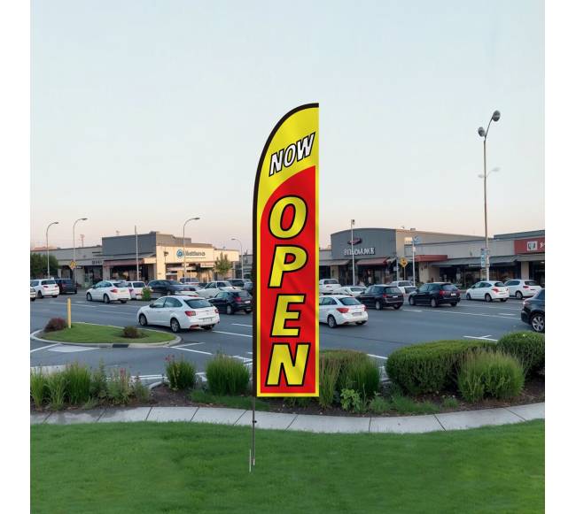 Reklaminės vėliavos verslui su stulpu ir vėliava7