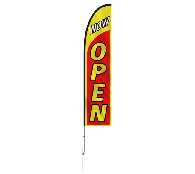 Reklaminės vėliavos verslui su stulpu ir vėliava9