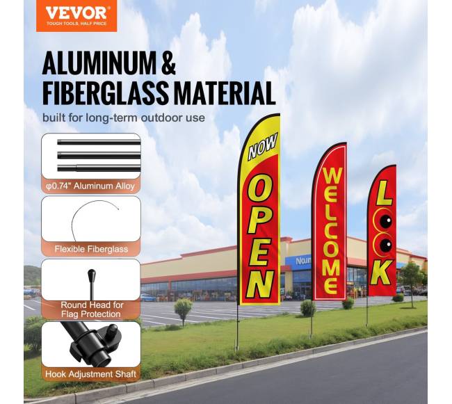 Verslo reklamos vėliavų rinkinys1