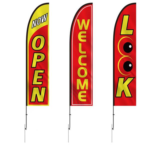 Verslo reklamos vėliavų rinkinys9