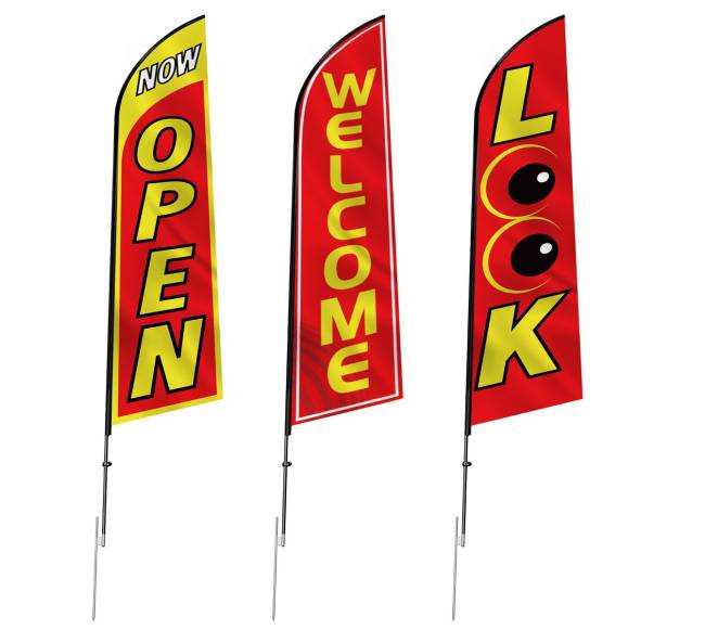 Verslo reklamos vėliavų rinkinys10