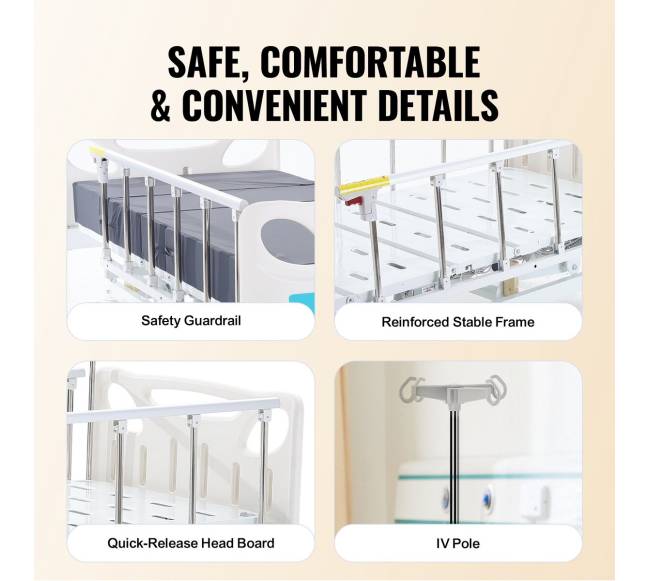 Elektrinė daugiafunkcinė ligoninės lova4