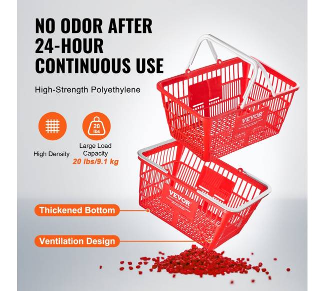 Prekybinis krepšelis su rankena ir stovu, 21L2