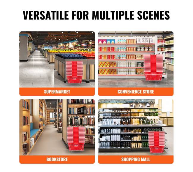 Prekybinis krepšelis su rankena ir stovu, 21L5