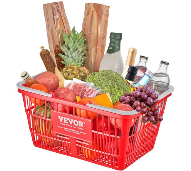 Prekybinis krepšelis su rankena ir stovu, 21L9