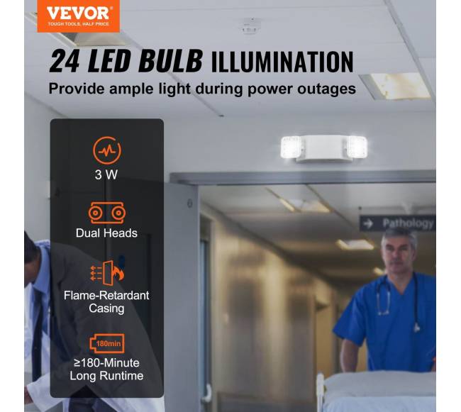 Avarinis LED išėjimo apšvietimas (6 vnt.)2